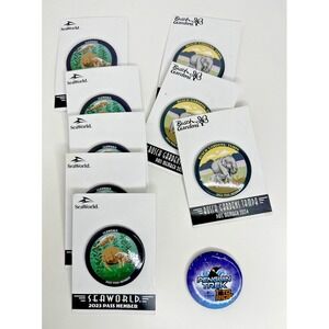 Seaworld Busch Gardens Manatee Elephants Pins Penguin Trek collectible Lot 9